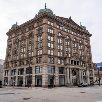 135 W Wells St, Milwaukee, WI 53203 front view of the germania building
